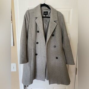 Women’s gray wool coat